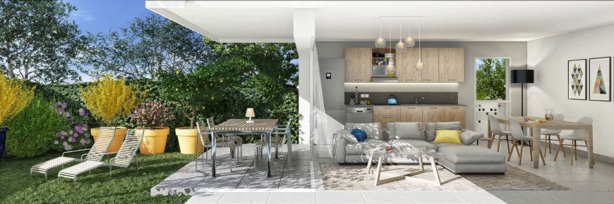 Visuel de salon d'un programme immobilier neuf à Perpignan - Patrimonis