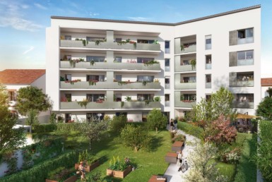 Perspective extérieure programme immobilier neuf Toulouse - Patrimonis