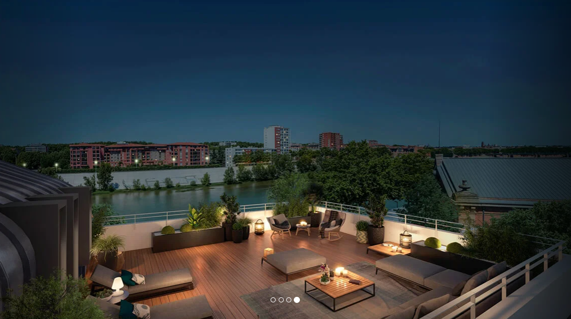 Illustration visuel toit terrasse programme immobilier neuf