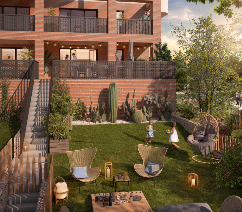 Jardin partagé programme immobilier neuf à Toulouse - Patrimonis