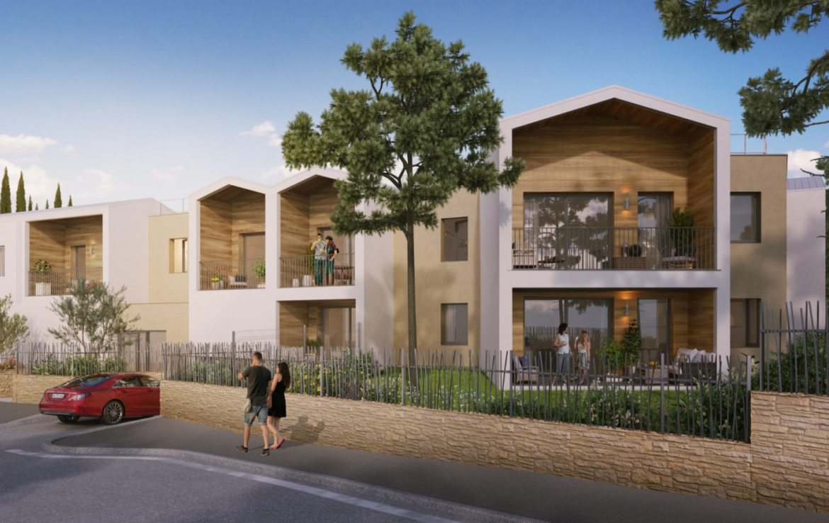 Perspective extérieure programme immobilier neuf à Montpellier - Patrimonis