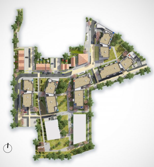 Plan de masse programme immobilier neuf Villenave d'Ornon Patrimonis