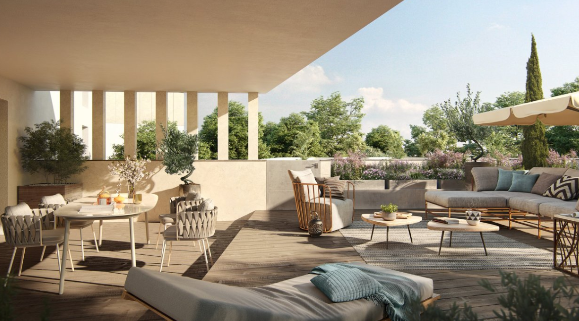 Toit terrasse programme immobilier neuf à Bordeaux - Patrimonis