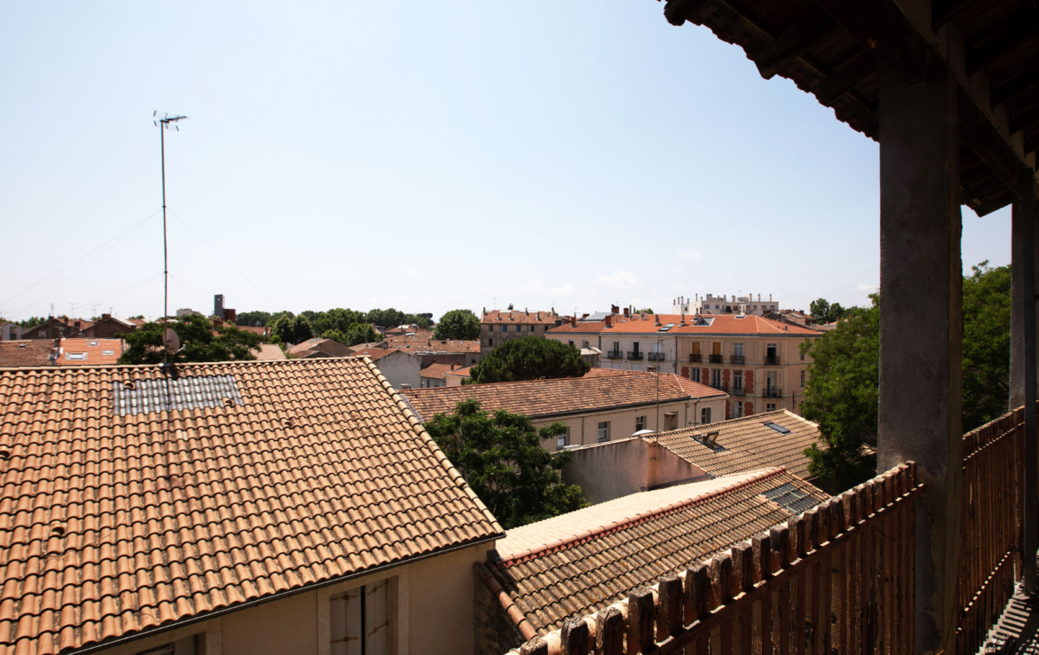 Vue terrasse réhabilitation Montpellier - Patrimonis