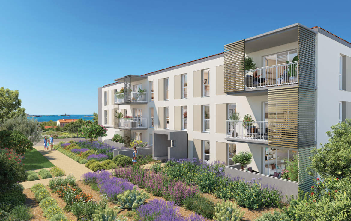 Perspective extérieure programme immobilier neuf à Port de Bouc - Patrimonis