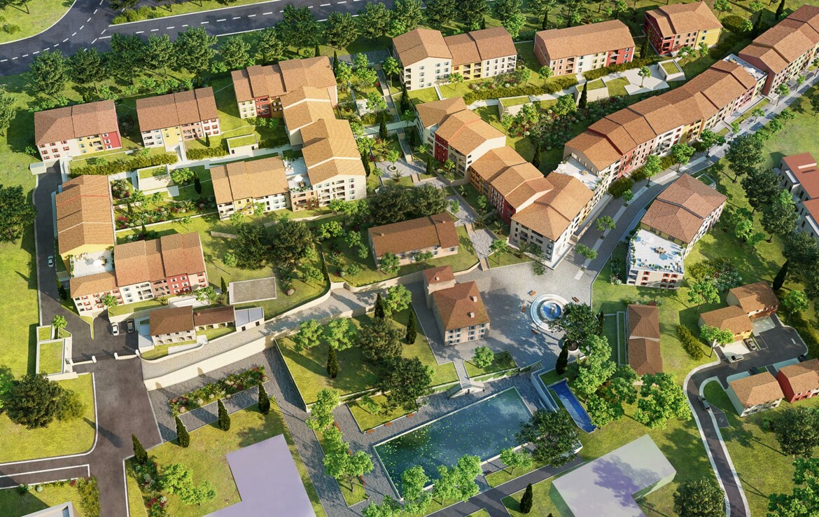 Plan de masse programme immobilier neuf Aix en Provence - Patrimonis