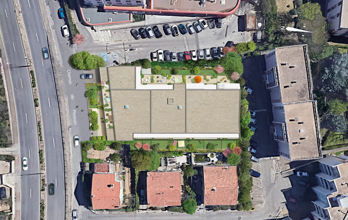 Plan de masse programme immobilier neuf Nîmes - Patrimonis