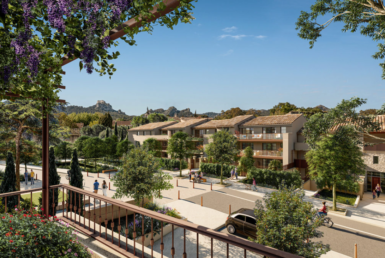 Perspective extérieure programme immobilier neuf à Saint Rémy de Provence - Patrimonis