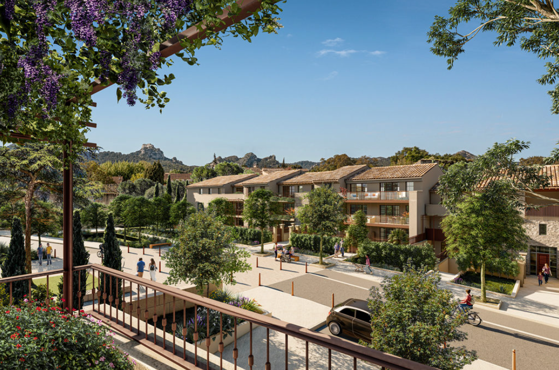 Perspective extérieure programme immobilier neuf à Saint Rémy de Provence - Patrimonis