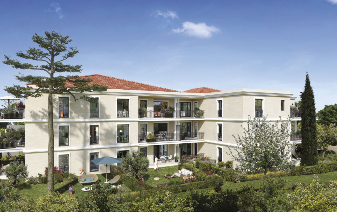 Perspective extérieure programme immobilier neuf Aix en Provence - Patrimonis