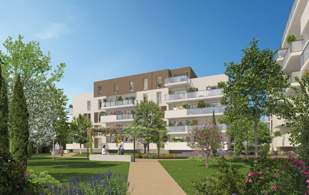Perspective extérieure programme immobilier neuf à Avignon - Patrimonis