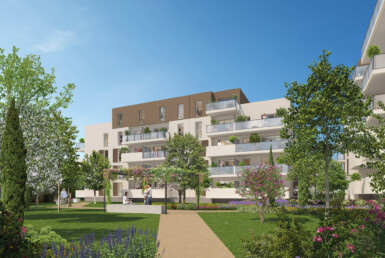 Perspective extérieure programme immobilier neuf à Avignon - Patrimonis